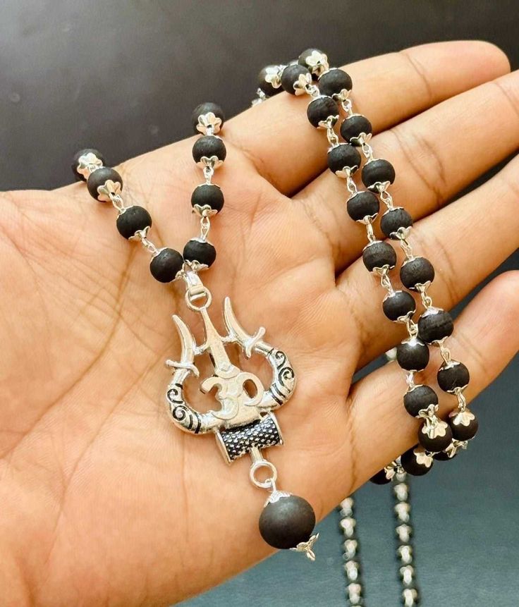 Products OM Shiva Trishool Karungali Mala