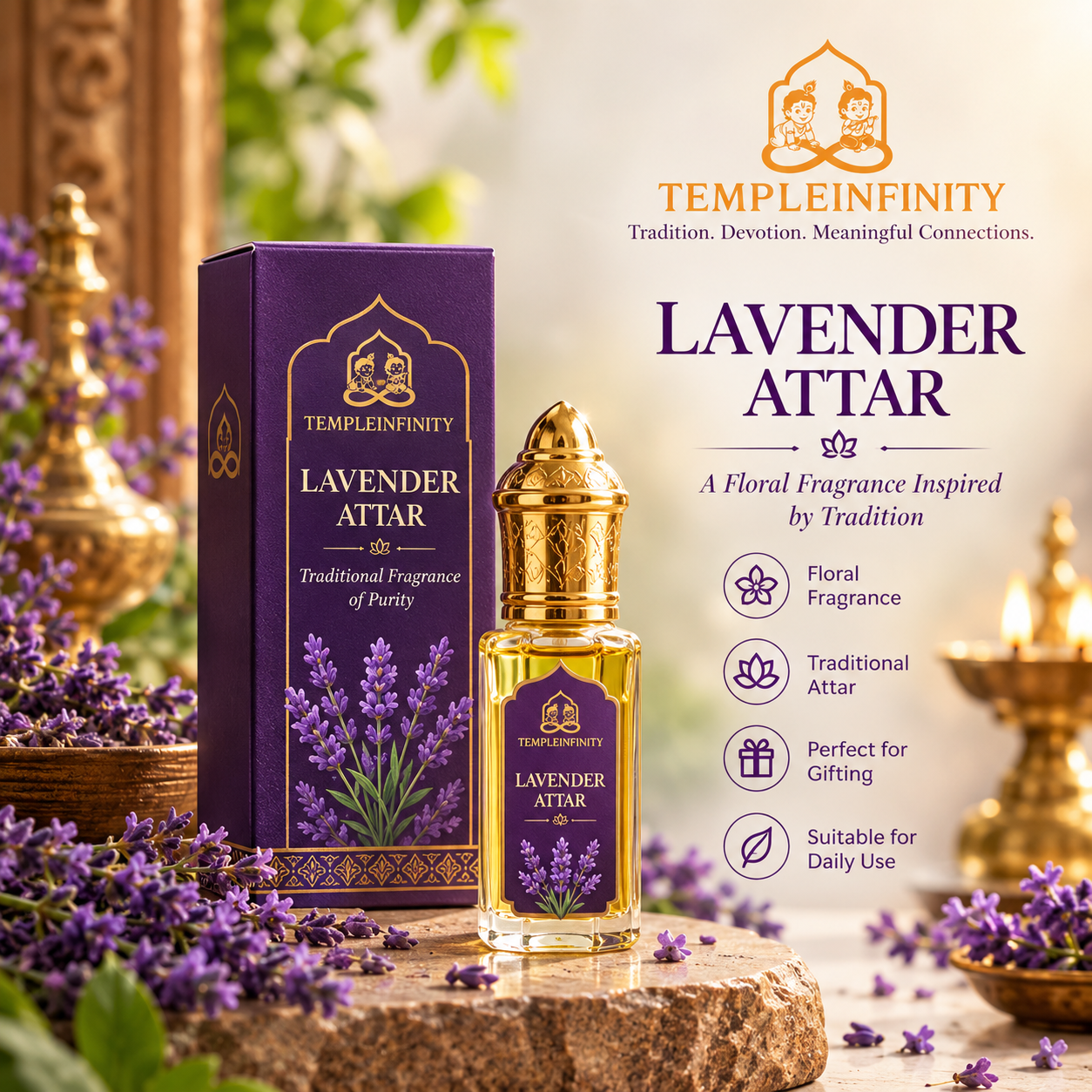 TempleInfinity Lavender Attar 1 TempleInfinity Lavender Attar traditional lavender fragrance