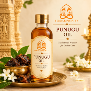 TempleInfinity Punugu Oil traditional fragrance bottle